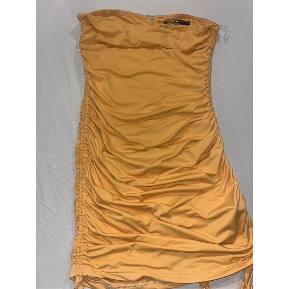 Babyboo Womens Orange Dress Size Small Sleeveless Back Zipper